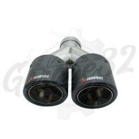 Карбоновая насадка "Akrapovic Style" 90х2 мм левая vol. 2