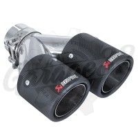 Карбоновая насадка "Akrapovic Style" 90х2 мм левая vol. 2
