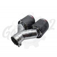Карбоновая насадка "Akrapovic Style" 100х2 мм правая vol. 2