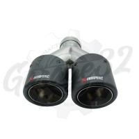 Карбоновая насадка "Akrapovic Style" 100х2 мм левая vol. 2