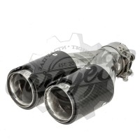 Карбоновая насадка "BMW M-style" 80x2 мм правая