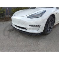 Сплиттер переднего бампера Vol. 1 (TESLA Model 3 (17-... г.в.)