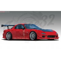 Накладки порогов "VERTEX" (MAZDA RX7)