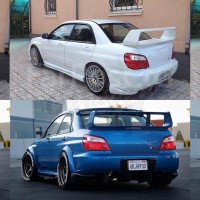 Сплиттеры заднего бампера "LKIT" (SUBARU FORESTER SF5/SF9 )