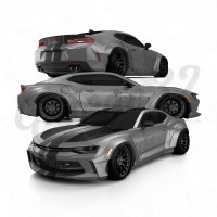 Сплиттер переднего бампера "LKIT"(CHEVROLET CAMARO)
