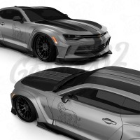 Сплиттеры порогов "LKIT"(CHEVROLET CAMARO)