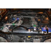Алюминиевый радиатор 50 мм под АКПП "Silver Line" (Toyota Mark 2 / Chaser / Cresta JZX100)