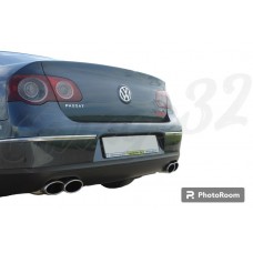 Накладка на задний бампер в стиле "R-LINE" (Volkswagen Passat B6)