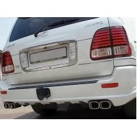 Накладка на задний бампер "RED ALETTI" (Toyota Land Cruiser 100 / Lexus LX 470)