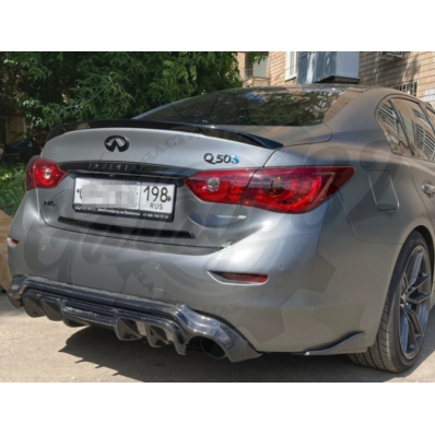 Диффузор заднего бампера "CARB" (Infiniti Q50)