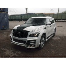 Капот с жабрами "Armor" (Infiniti QX56/QX80)