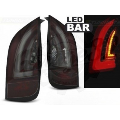 Задние фары тонированные черные "LED BAR TAIL LIGHTS fits" (VW UP! (2011-2023), SKODA CITIGO (2011-2020))