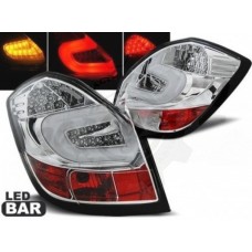 Задние фонари "LED BAR Chrom" (Skoda Fabia 2 2007-2014)