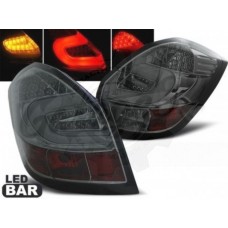 Задние фонари тонированные "LED BAR" Skoda Fabia 2 (2007-2014)