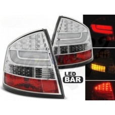 Задние фонари "LED BAR CHROME" (Skoda Octavia 2 Sedan 2004-2012)