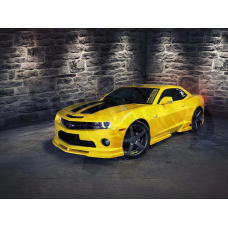 Комплект накладок на пороги "HT" (Chevrolet Camaro 5 (SS, RS) 2009-2012)