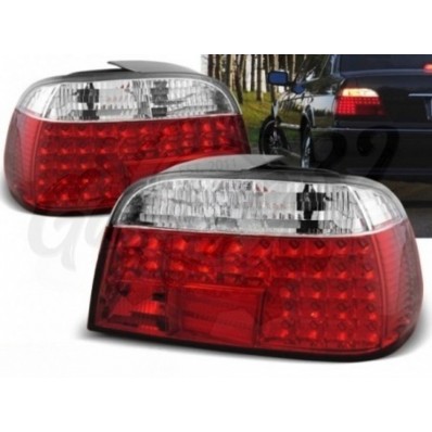 Задние фары "RED WHITE LED BAR TAIL LIGHTS fits" vol.3 (BMW E38)