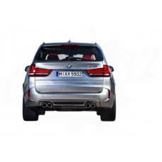Задний бампер c глушителем в стиле "X5M" (BMW F15)