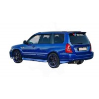 Накладки на пороги "Aero" (Subaru Forester 2 SG 2002-2005)