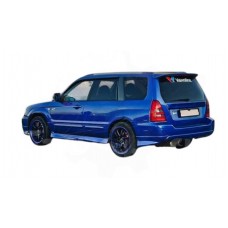 Накладки на пороги "Aero" (Subaru Forester 2 SG 2002-2005)