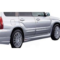 Накладки на пороги "Zero Sport" (Subaru Forester 2 SG 2002-2005)