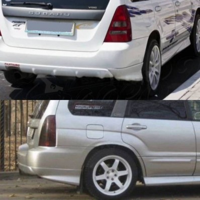 Накладка на задний бампер "Aero" (Subaeu Forester 2 SG 2002-2005)