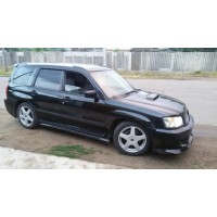 Накладки на пороги "Liberal" (Subaru Forester SG 2002-2005)