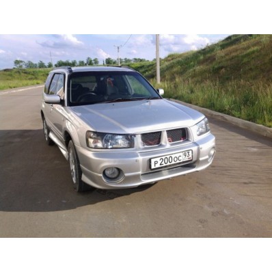 Накладка на передний бампер "Aero" (Subaru Forester SG 2002-2005)