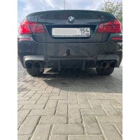 Диффузор заднего бампера ver.2 "M Tech" (BMW F10 rest/do rest)