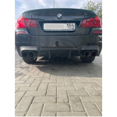 Диффузор заднего бампера ver.2 "M Tech" (BMW F10 rest/do rest)