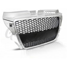  Решетки радиатора "GRILLE SPORT GLOSSY SILVER" (AUDI A3 8P 2008-2012)