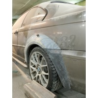 Накладки на задний бампер "M3" (BMW 3 Series E46 Coupe)