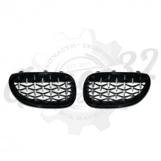 Решётки радиатора "Dymond Black&Chrome" (BMW E60 2004-2009)