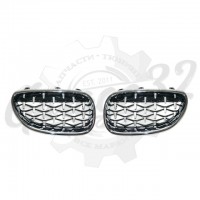 Решётки радиатора "Dymond Chrome" (BMW E60/E61 2004-2009)