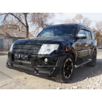 Накладка на бампер "Rally Art" (Mitsubishi Pajero 4)